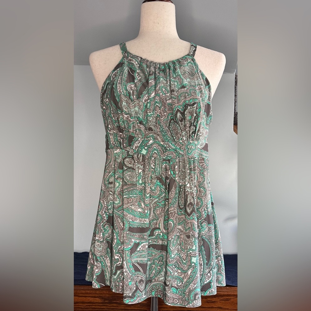 INC International Concepts Tank Top Pagoda Paisley LG